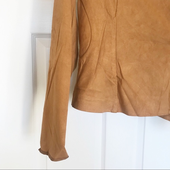 NWT Faux Suede Jacket in Warm Tan or Cool Tan - Picture 8 of 8